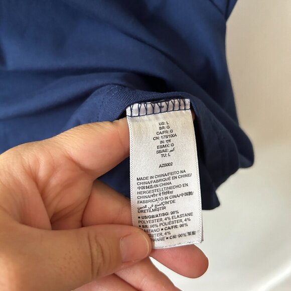 Amazon Activewear T-shirt Womens Large Blue Athletic Top Short Sleeve Tee - Picture 3 of 4